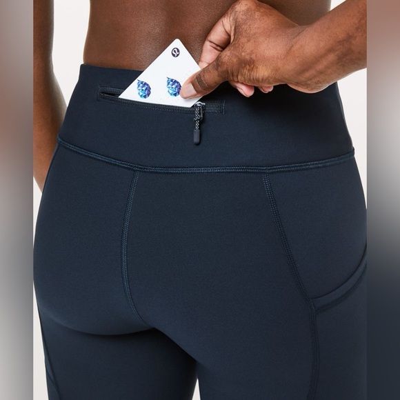 Lululemon Athletica Tight Stuff High-Rise Tight 24" Blue Women’s Leggings Size 4 - Picture 5 of 8